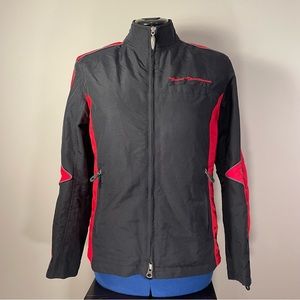 Harley Davidson Red/Black Nylon Motorcycle Jacket Women’s XS HD Embroidery NWOT